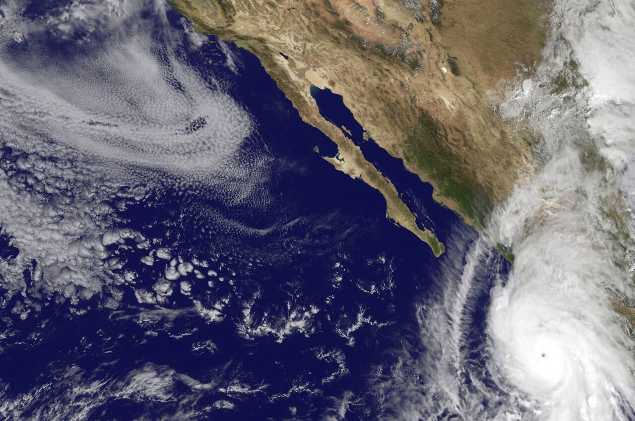 El viento asomando en las costas. Foto NASA