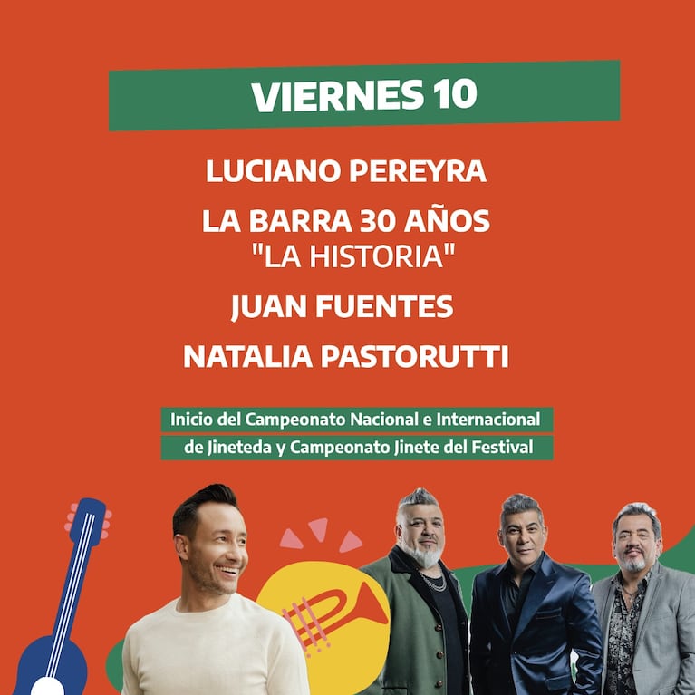 El viernes 10 en Jesús María 2025.