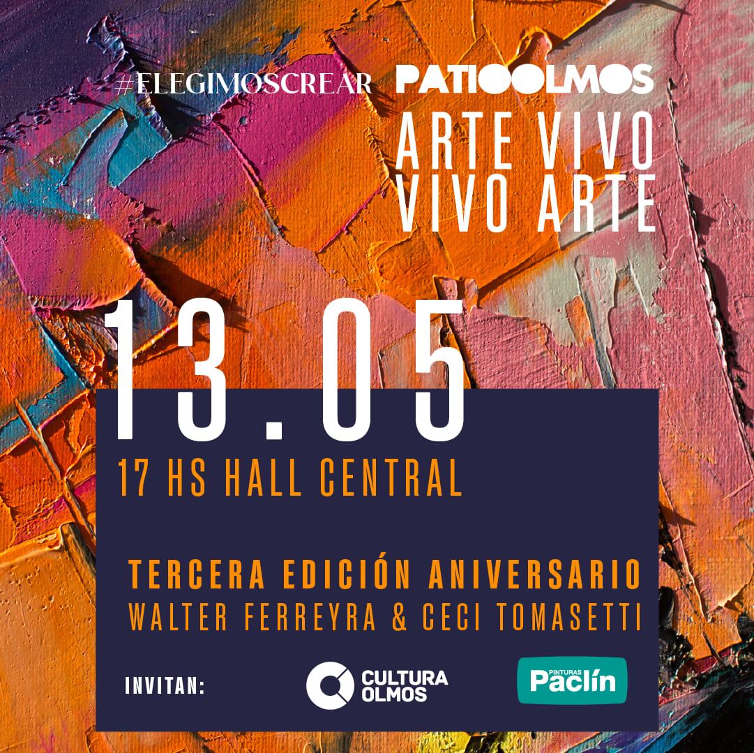 El viernes 13 de mayo a partir de las 17 hs. en el Hall Central, dos artistas locales realizarán dos obras en vivo.