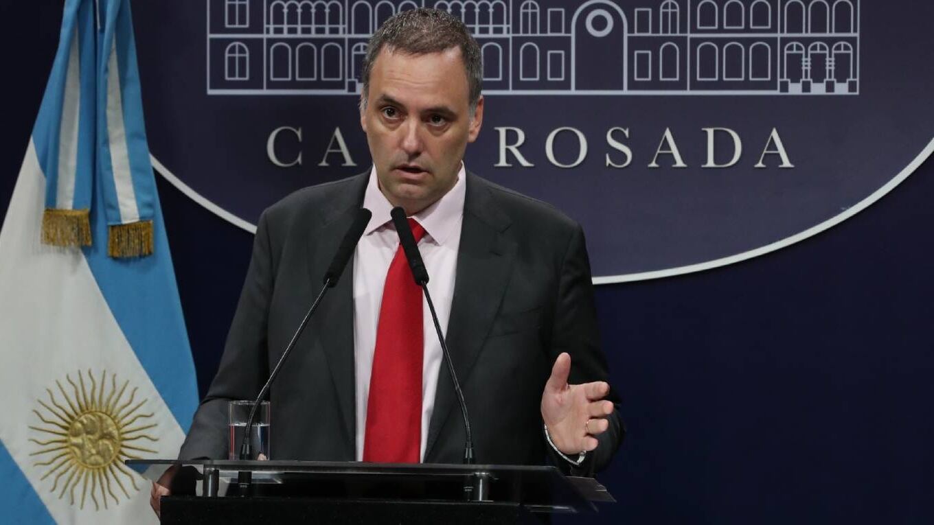 El vocero presidencial Manuel Adorni.