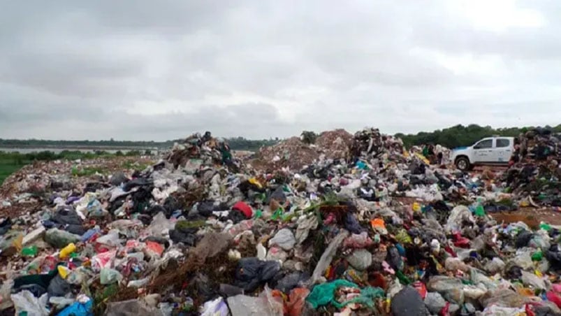 El Volcadero, el basural donde murió el niño en Entre Ríos. 