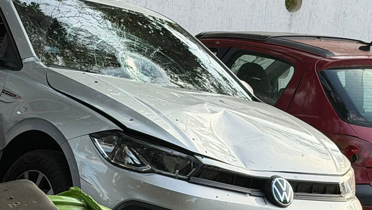 El Volkswagen Polo de la tragedia en la que murió Stella Giorgis.