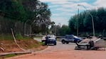 El VW Vento volcó y el Peugeot 208 se fugó tras la picada.