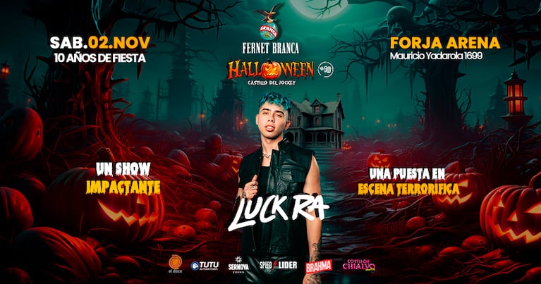 ElDoce.tv regaló 25 entradas dobles para festejar Halloween en Forja con Luck Ra