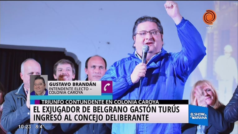 Elecciones en Colonia Caroya: Brandán reelecto y Turús concejal