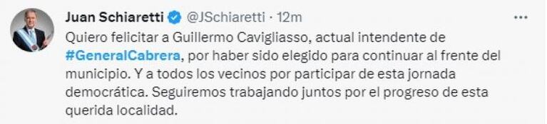 Elecciones en General Cabrera: amplia victoria de Juntos por el Cambio