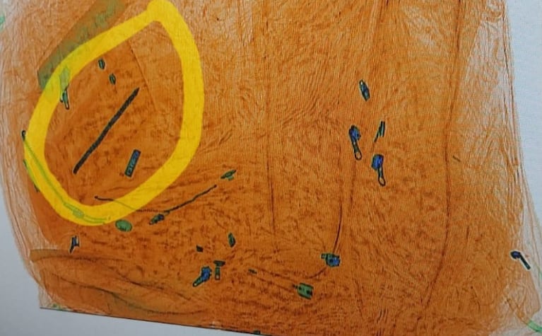 Elemento punzante que intentaron ingresar a la cárcel de Villa María.