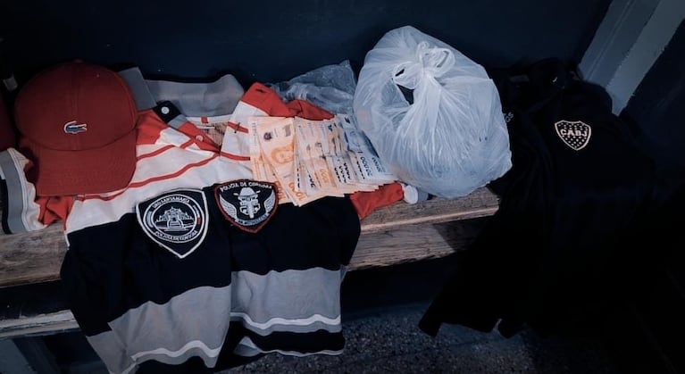 Elementos secuestrados en el operativo.