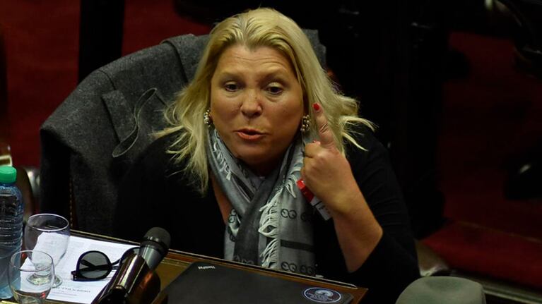 Elisa Carrió también habló de la reelección de Macri.
