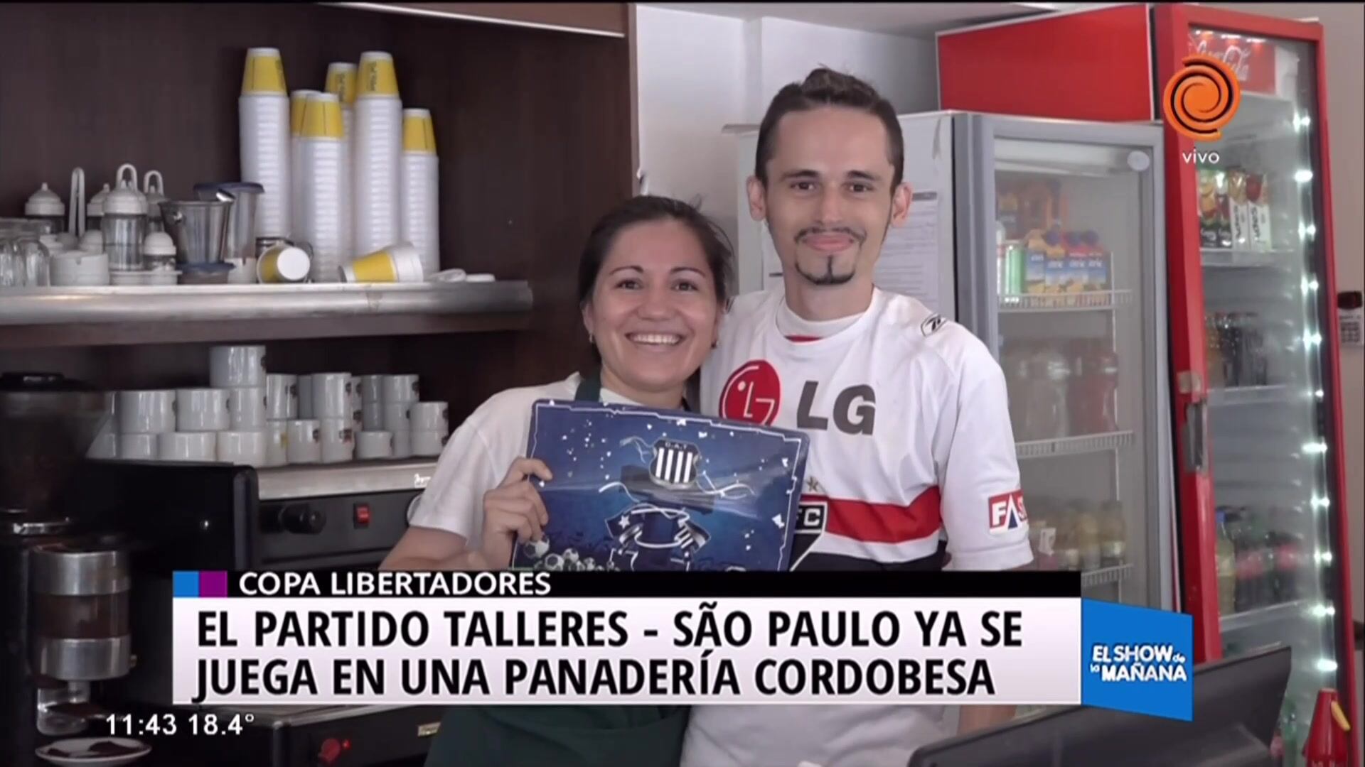 Ella de Sao Paulo y él de Talleres