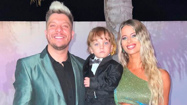 Elo y Damián junto a Máximo.
