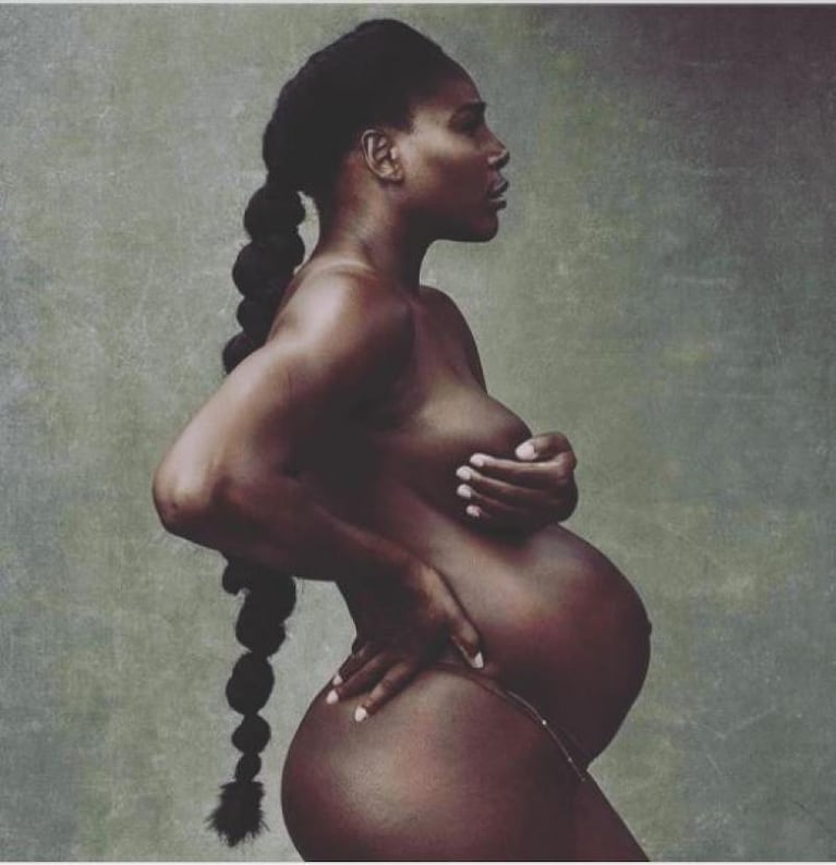 Embarazada y desnuda: así posó Serena Williams para una revista