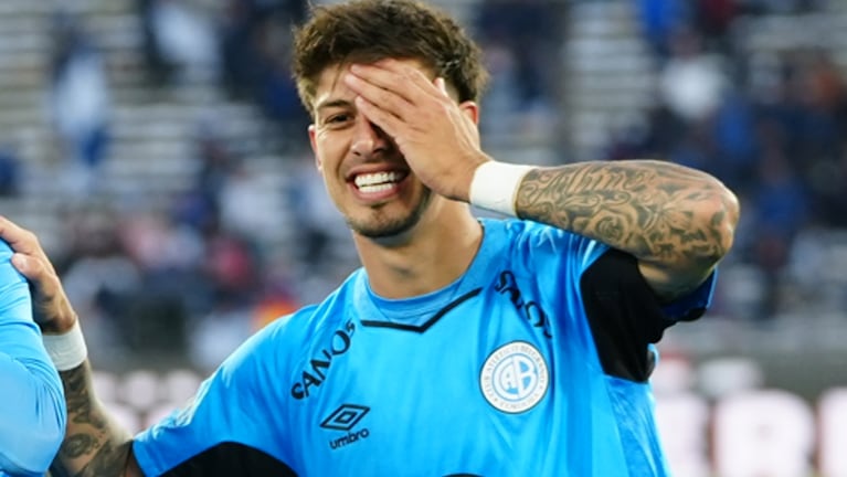 Emiliano Rigoni se tiñó el pelo de celeste tras ganar el clásico cordobés.