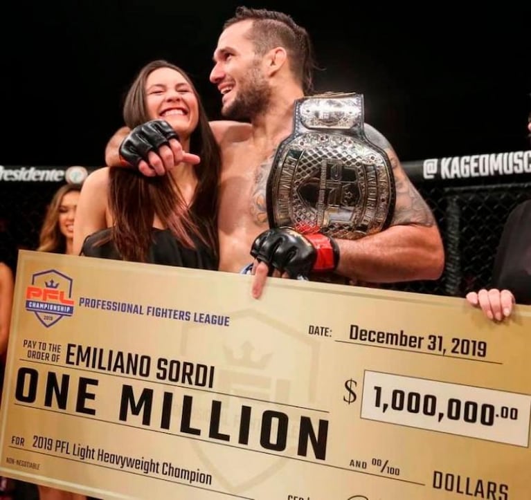 Emiliano Sordi, el cordobés que ganó un millón de dólares en la gran final de MMA