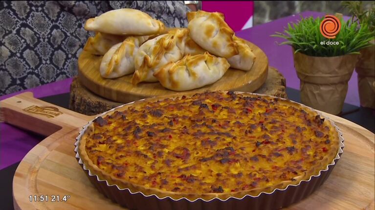 Empanadas de atún y tarta de choclo 