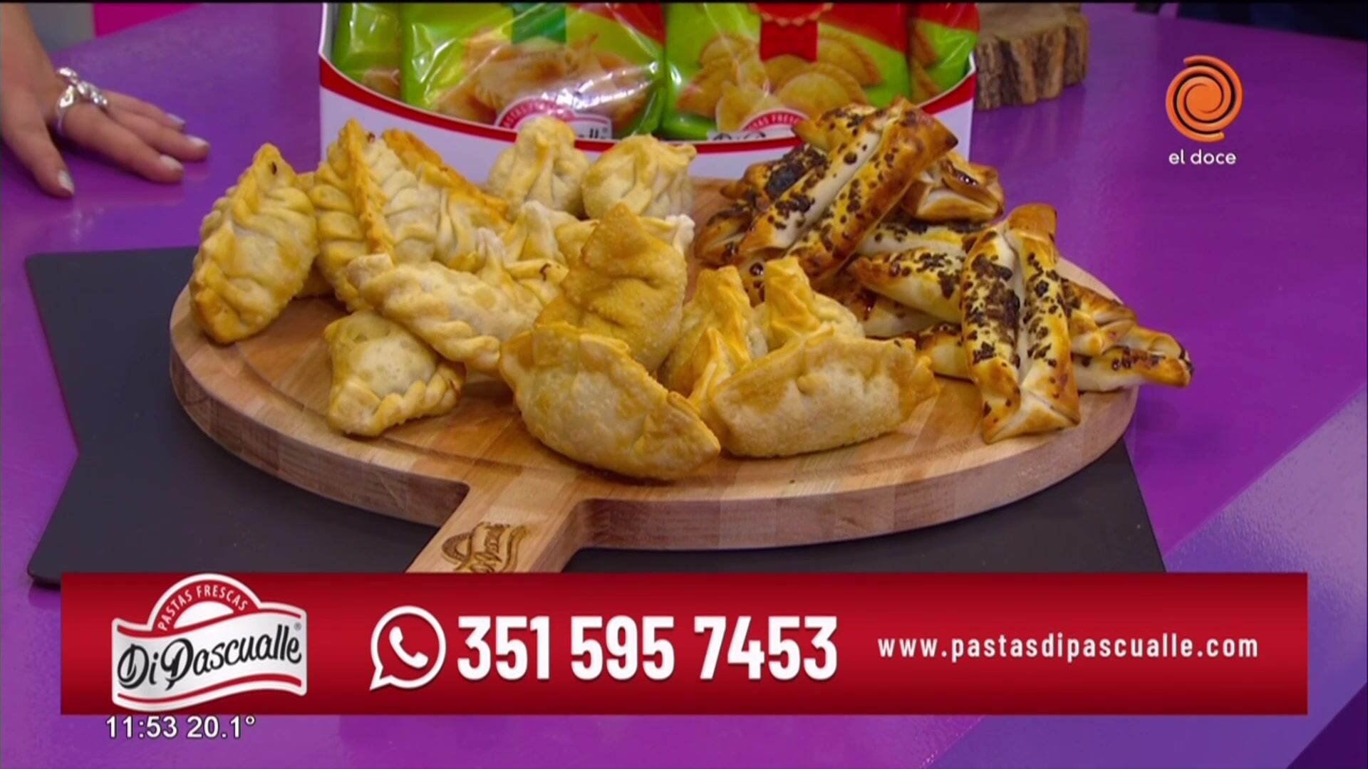 Empanadas de panceta y verdeo y masitas con membrillo 