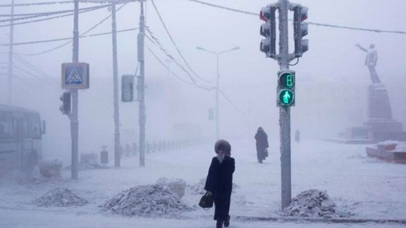 En algunas ciudades de Siberia, viven con temperaturas de 62 bajo cero.