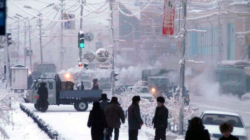 En algunas ciudades de Siberia, viven con temperaturas de 62 bajo cero.