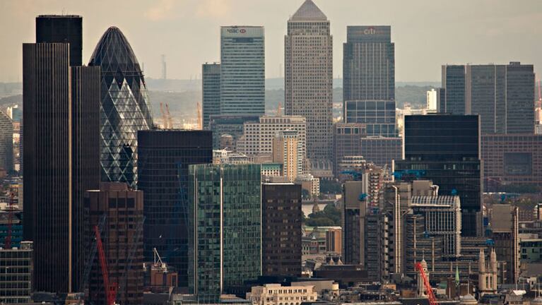 En el centro financiero de Londres, la pareja tuvo un "encuentro furtivo".
