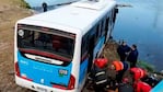 En el colectivo circulaban la conductora y seis pasajeros.