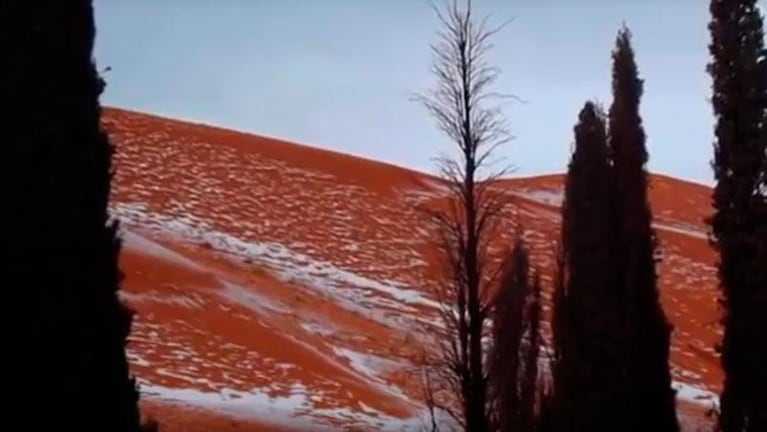 En el desierto del Sahara nevó por segunda vez tras 37 años