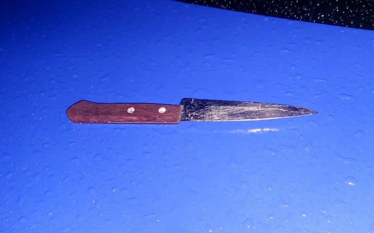 En el procedimiento se secuestró un cuchillo