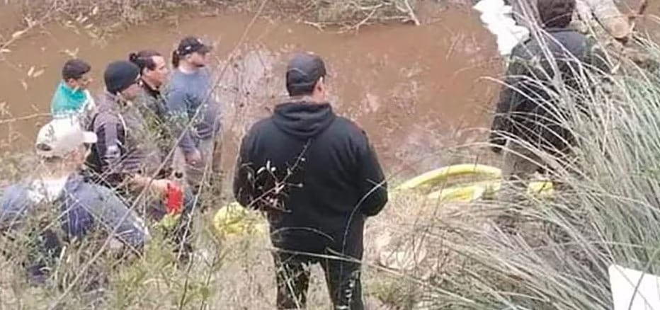 En el rastrillaje trabajaron buzos tácticos de la Policía.