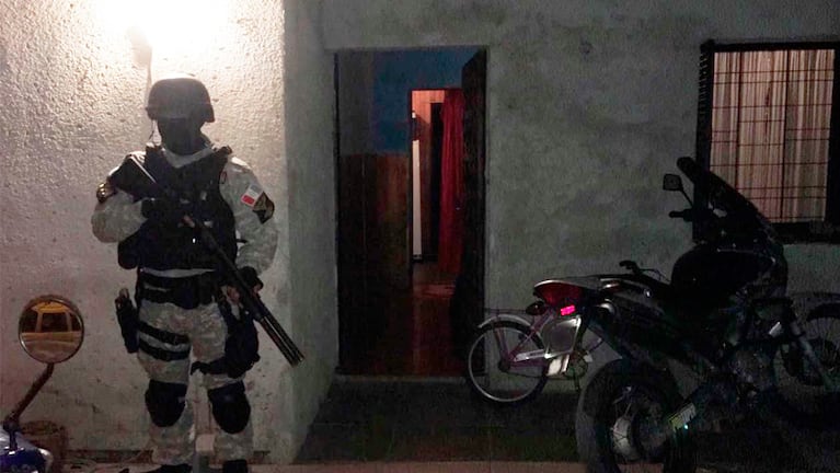 En esta casa, vivía la familia que vendía droga. Foto: Policía de Córdoba.