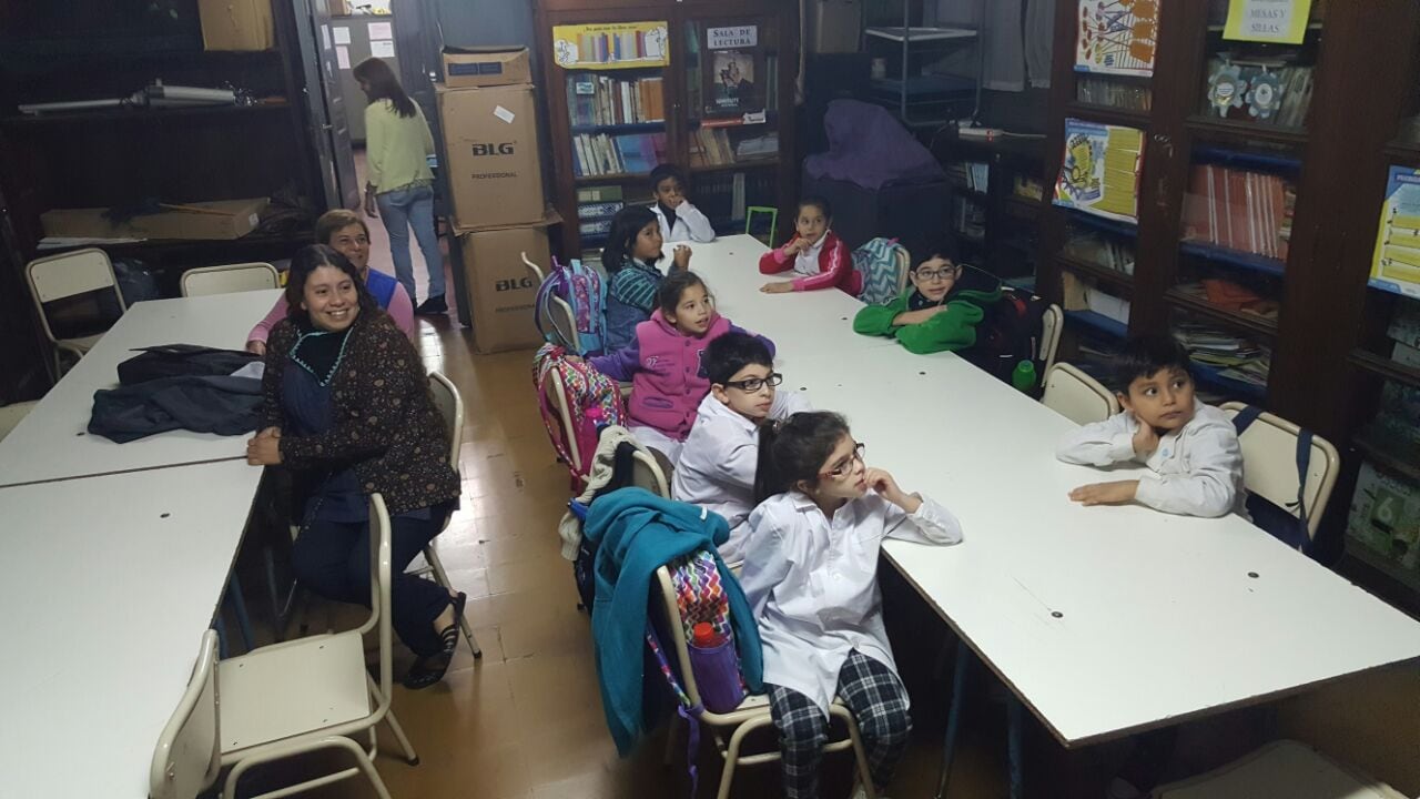 En la escuela Alberdi, faltaron más alumnos que docentes. Foto: Sebastián Pfaffen.