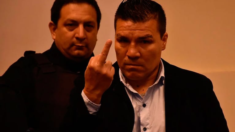 En la primera audiencia Baldomir le dedicó un "fuck you" a los periodistas y camarógrafos.