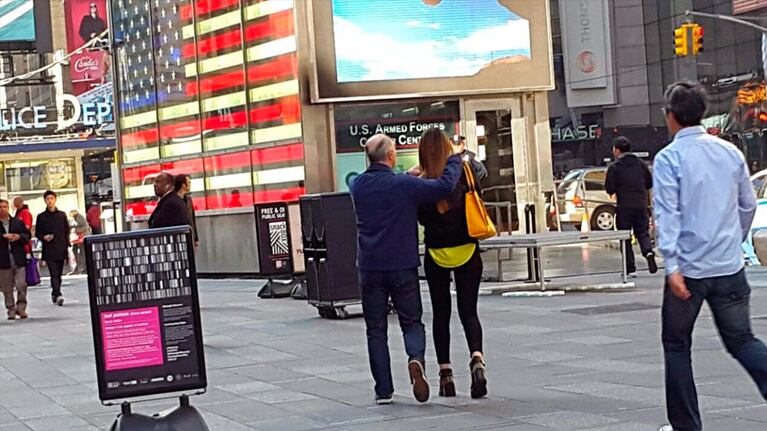 En Nueva York se los vio muy enamorados.