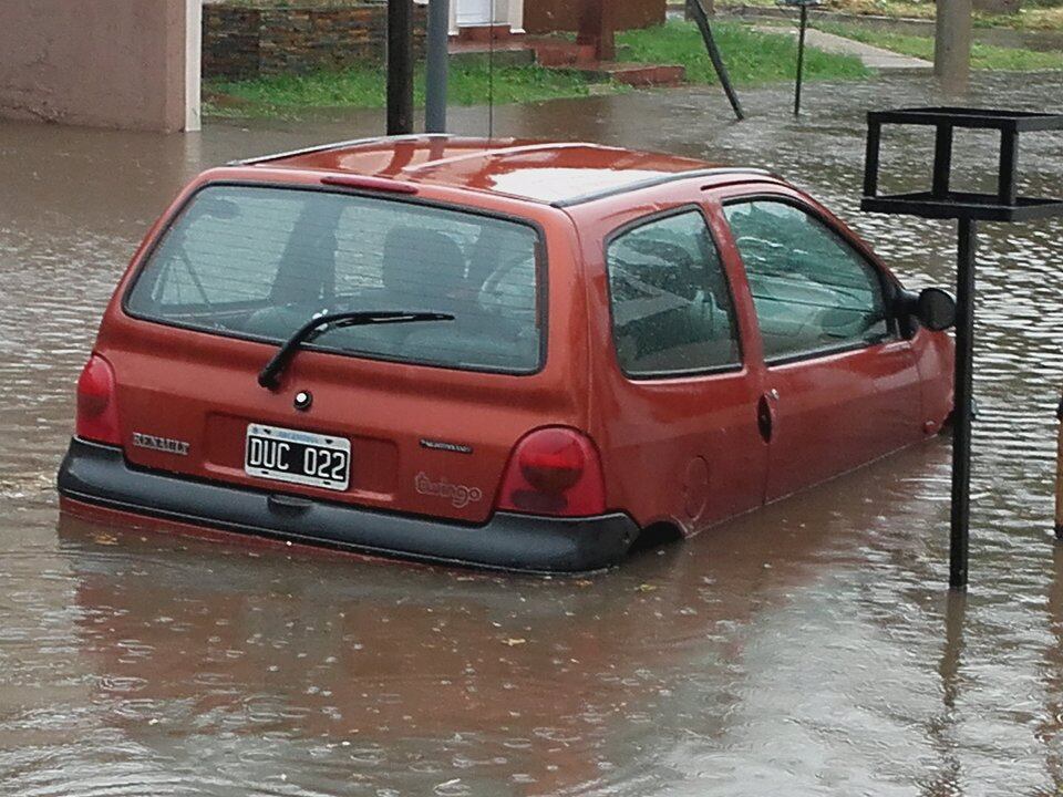 En Nuevo Poeta Lugones las calles se transformaron en ríos. Foto: Ariel Felici.