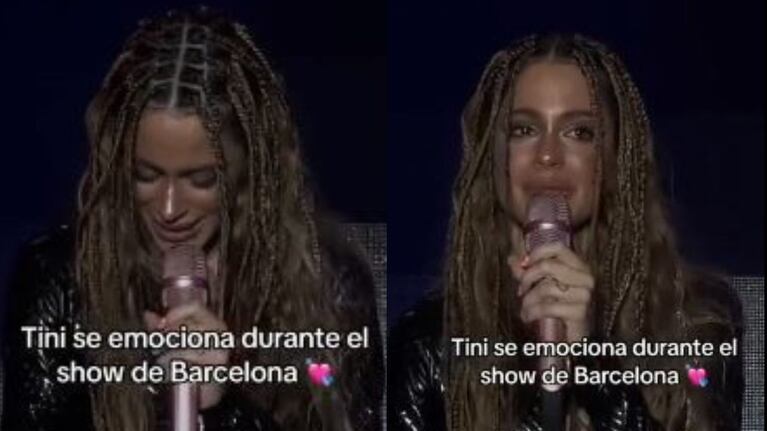 En pleno concierto Tini Stoessel les dedicó unas palabras a sus fans.
