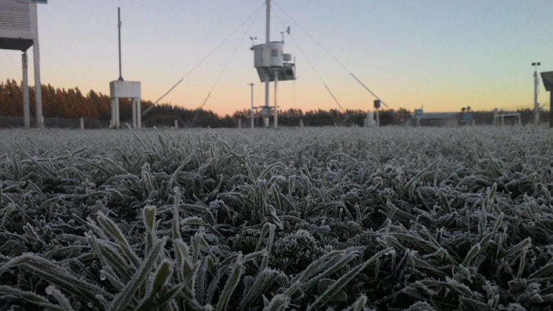 En zonas serranas se esperan temperaturas de -1 y -2 ºC.