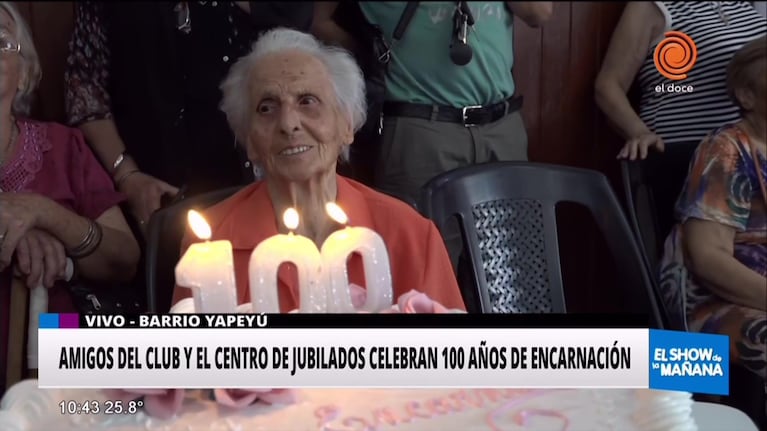 Encarnación, la vecina más longeva de Barrio Yapeyú, cumplió los 100 años