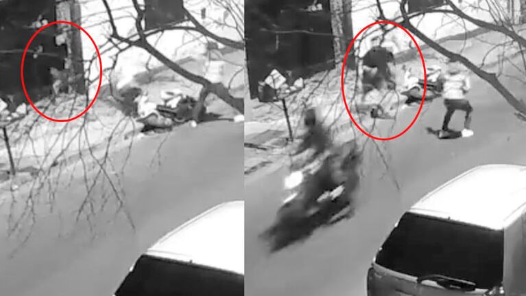 Encaró y ahuyentó a motochoros que intentaron robarle a un delivery.