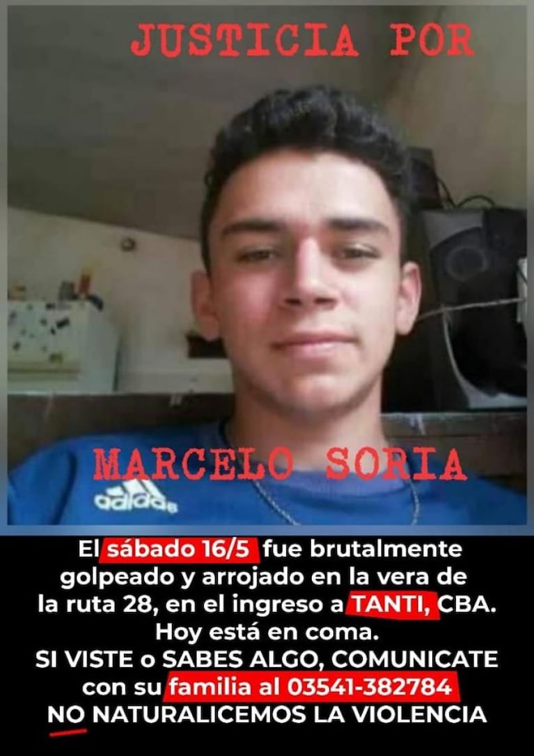 Encontraron a un joven golpeado en una alcantarilla en Tanti