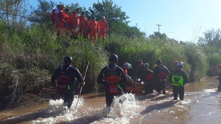 Encontraron el cuerpo del adolescente que cayó al río en Villa del Tránsito