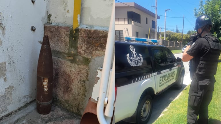 Encontraron un explosivo en una casa.