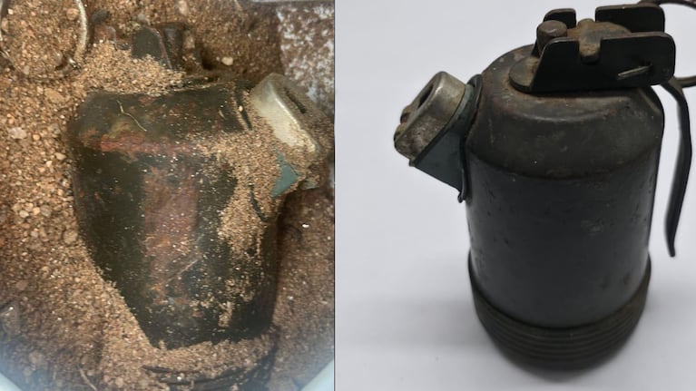 Encontraron una granada de mano en un descampado de Córdoba.