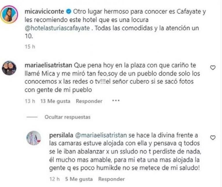 Enojada y a los gritos: el tenso momento de Mica Viciconte en sus vacaciones