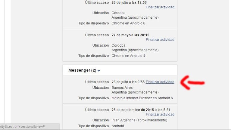 Enterate si alguien ingresó a tu cuenta de Facebook