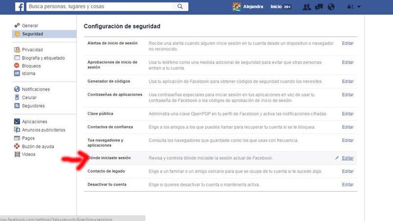 Enterate si alguien ingresó a tu cuenta de Facebook