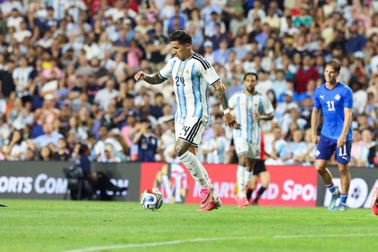 Enzo Fernández, en el radar del Real Madrid. Foto: John Reed-Imagn Images