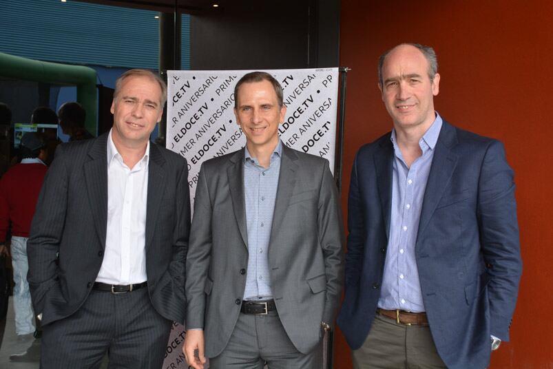 Ernesto Bauer, Ricardo Blanco y Andrés Spollansky, la plana mayor de ElDoce. Foto: Sergio Díaz.