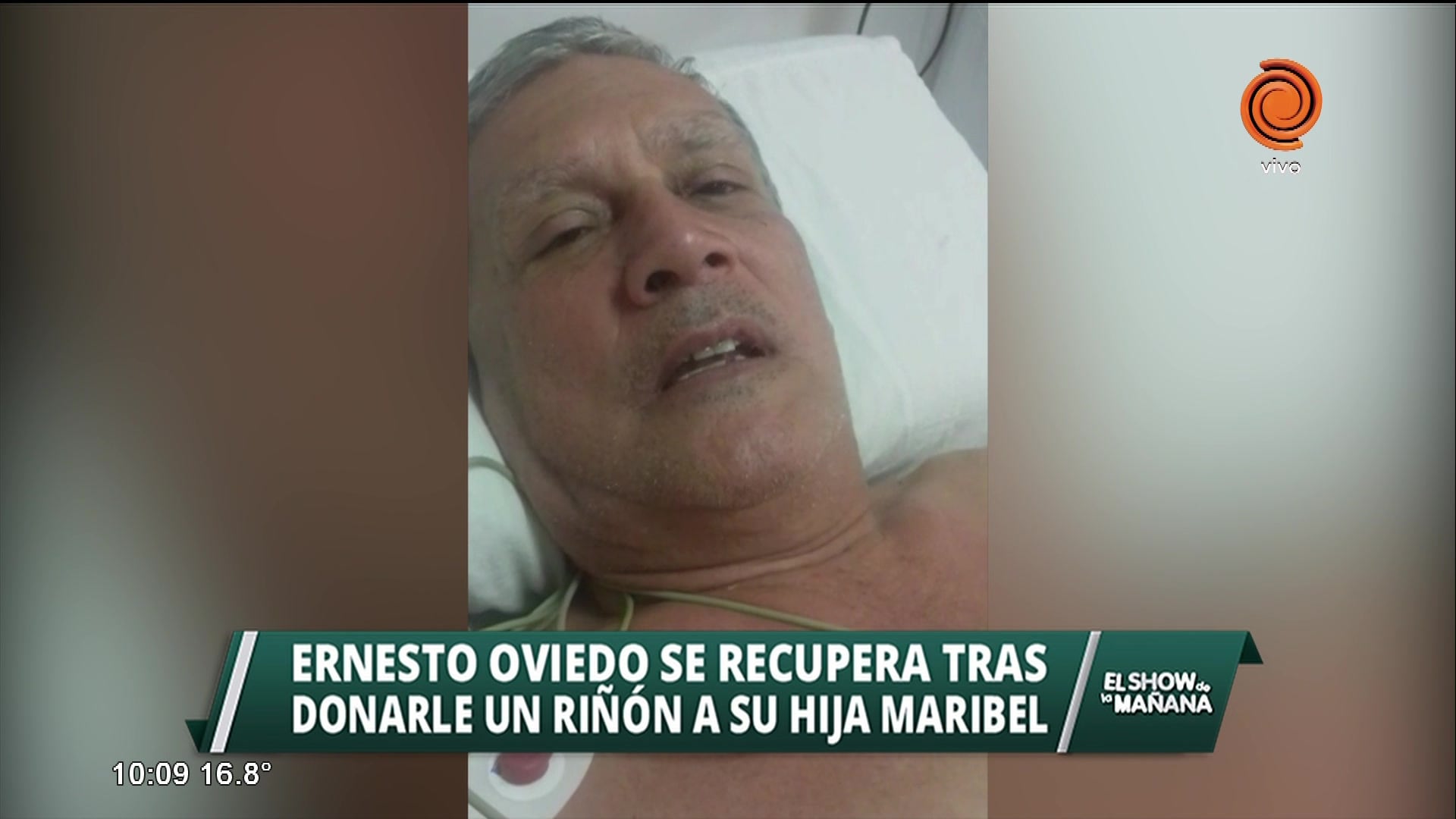 Ernesto Oviedo donó un riñón a Maribel