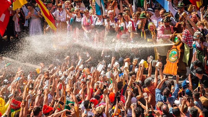 Es la edición 60° de la Oktoberfest. 