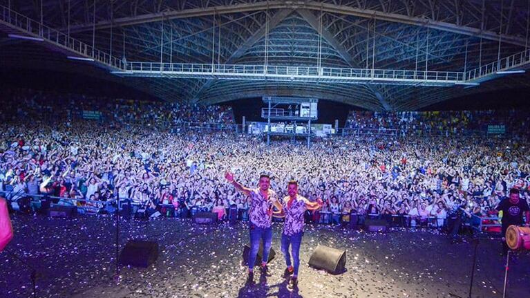 Esa noche, lleno total en el Anfiteatro. Foto: Juan Luna/Facebook Oficial Dale Q'Va.