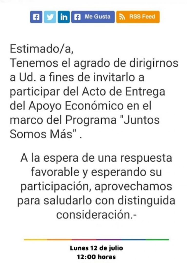 Escándalo: denuncian que para recibir subsidios hay que presenciar actos de Llaryora