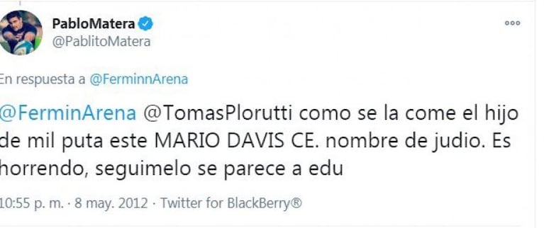 Escándalo por Pablo Matera, capitán de Los Pumas: sus tuits racistas y xenófobos